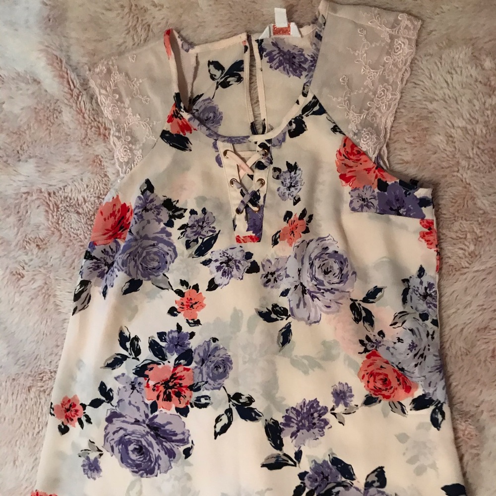 Floral print woman’s blouse